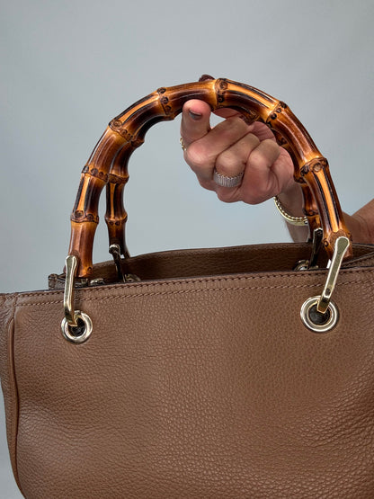 Gucci Bamboo Shopper Tote -Brown