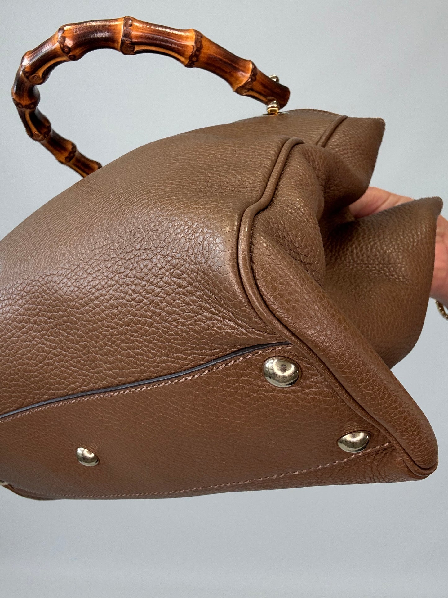 Gucci Bamboo Shopper Tote -Brown