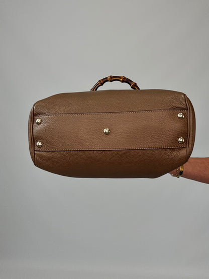 Gucci Bamboo Shopper Tote -Brown