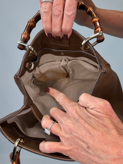 Gucci Bamboo Shopper Tote -Brown