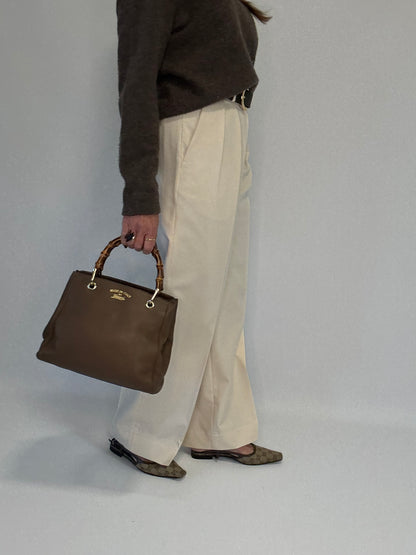 Gucci Bamboo Shopper Tote -Brown