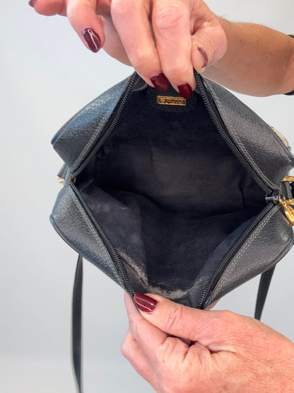 Gucci GG Supreme Sherry Line Shoulder Bag - Navy Blue