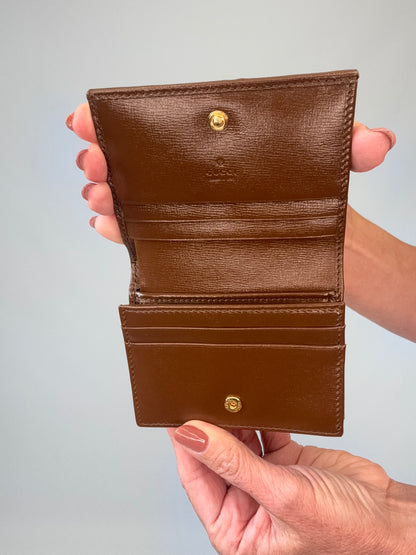 Gucci Horse Bit 1955 Small Wallet GG Canvas