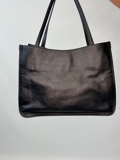 Gucci Horsebit 1955 Leather Tote - Black