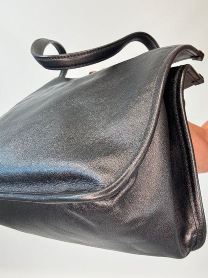 Gucci Horsebit 1955 Leather Tote - Black