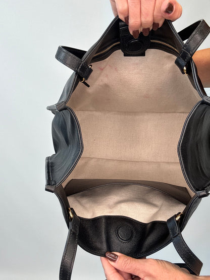 Gucci Horsebit 1955 Leather Tote - Black