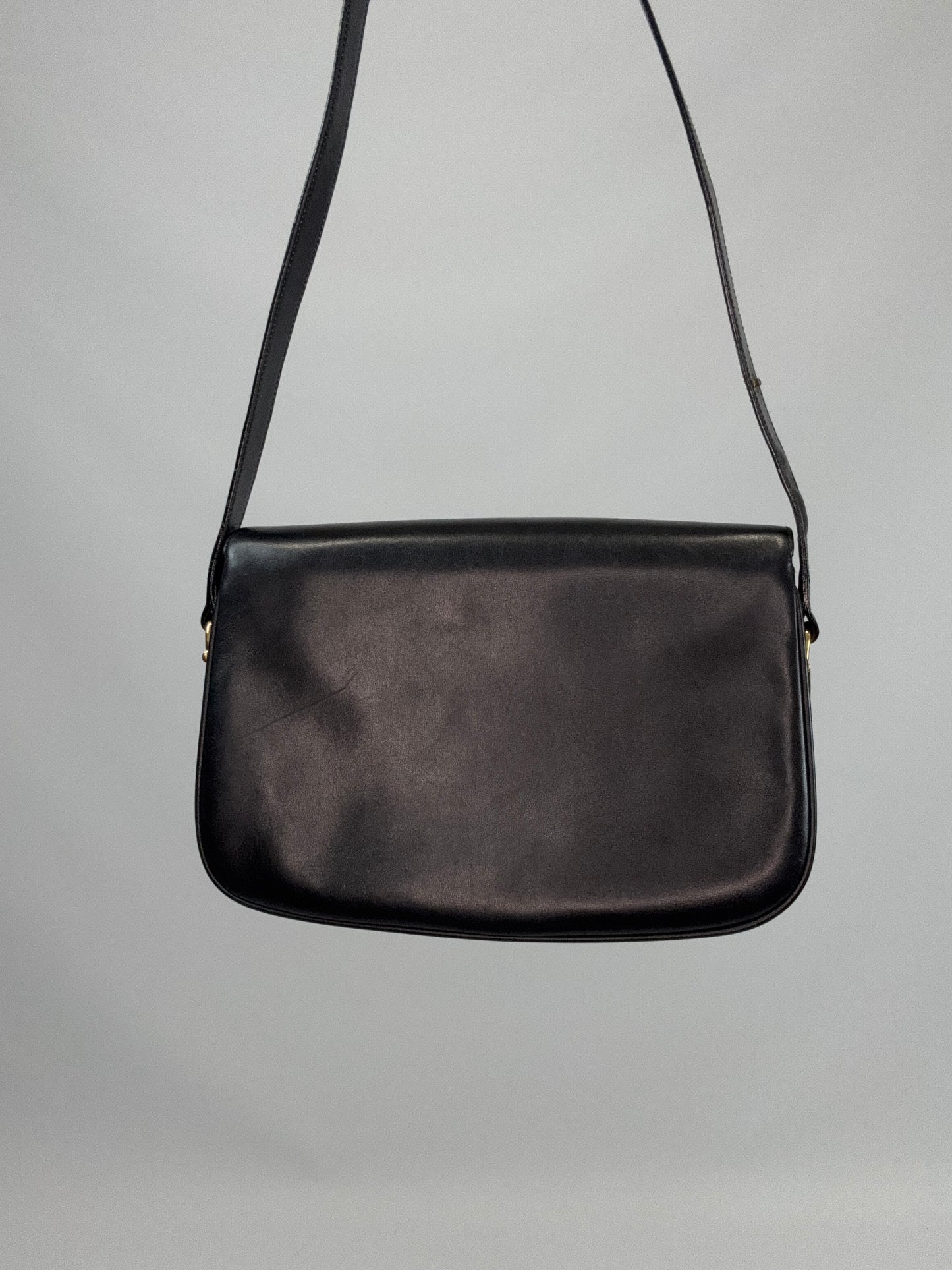 Gucci Horsebit 1955 Shoulder Bag with Gold and Silver Logo - Black