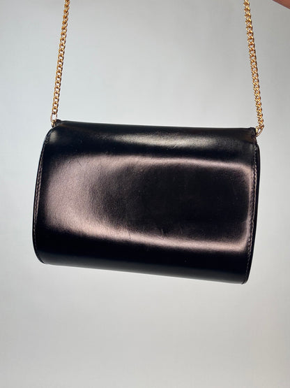 Gucci Interlocking Chain Shoulder Bag - Vintage - Black