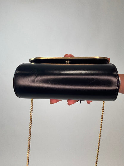 Gucci Interlocking Chain Shoulder Bag - Vintage - Black