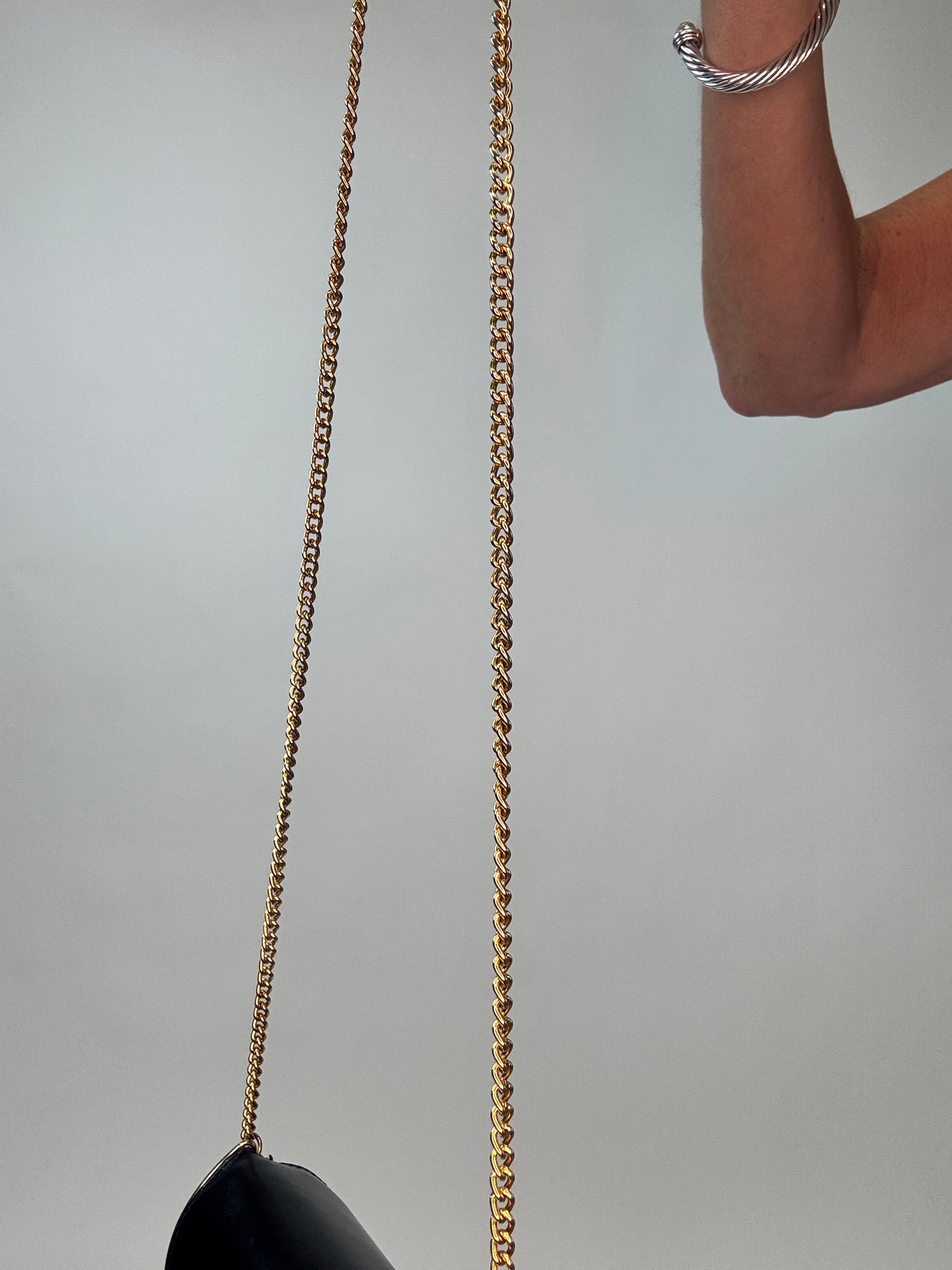Gucci Interlocking Chain Shoulder Bag - Vintage - Black