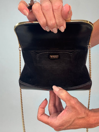 Gucci Interlocking Chain Shoulder Bag - Vintage - Black