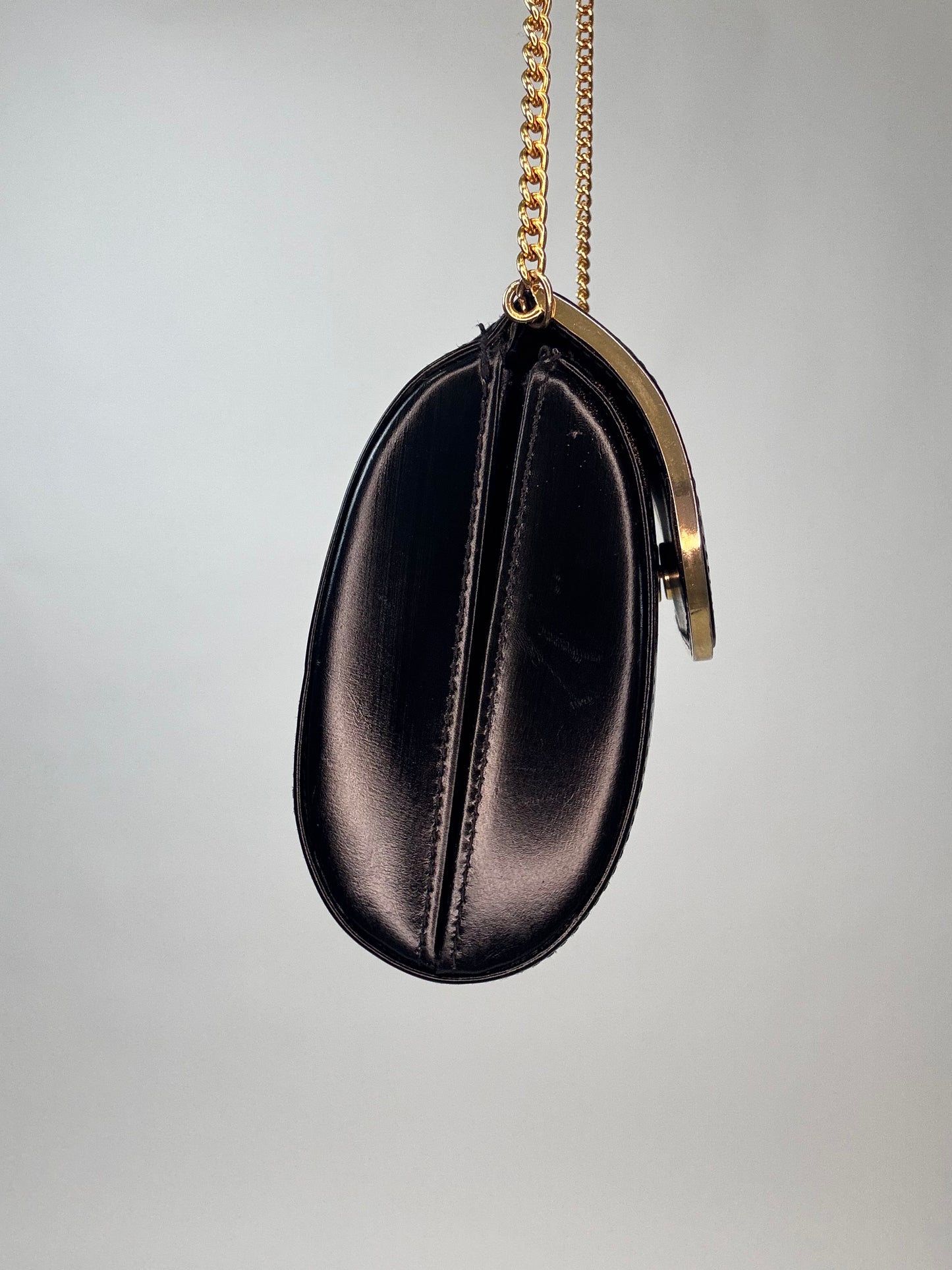 Gucci Interlocking Chain Shoulder Bag - Vintage - Black