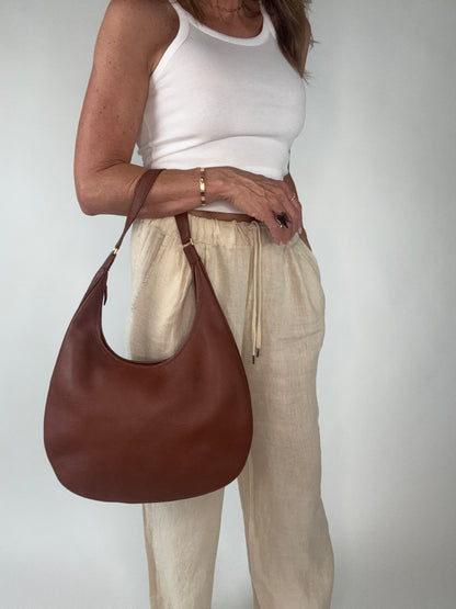 Hermés Clemence Gao Hobo - Dark Brown