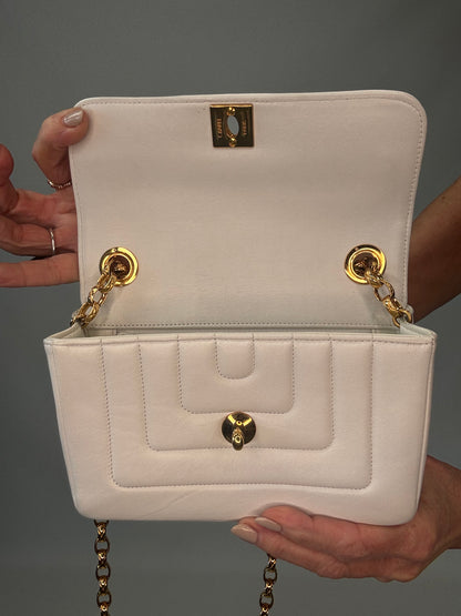 Chanel Rare Mini Sqaure Bijoux Chain Flap- White