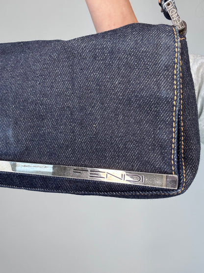 Fendi Denim Vintage Baguette