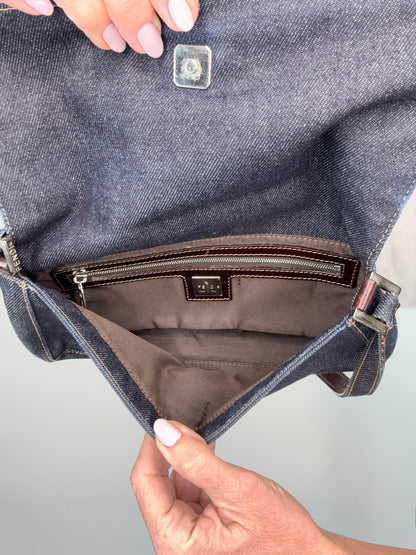 Fendi Denim Vintage Baguette