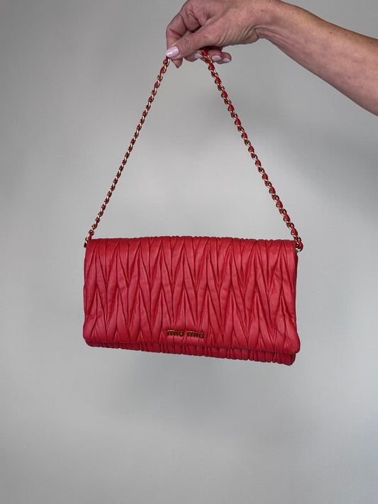 Miu Miu Matelasse Two Way Bag