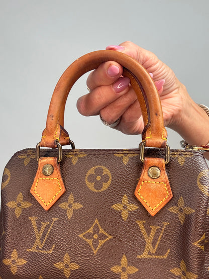 Louis Vuitton 1991 Monogram Mini Speedy HL with Shoulder Strap