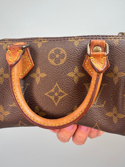 Louis Vuitton 1991 Monogram Mini Speedy HL with Shoulder Strap