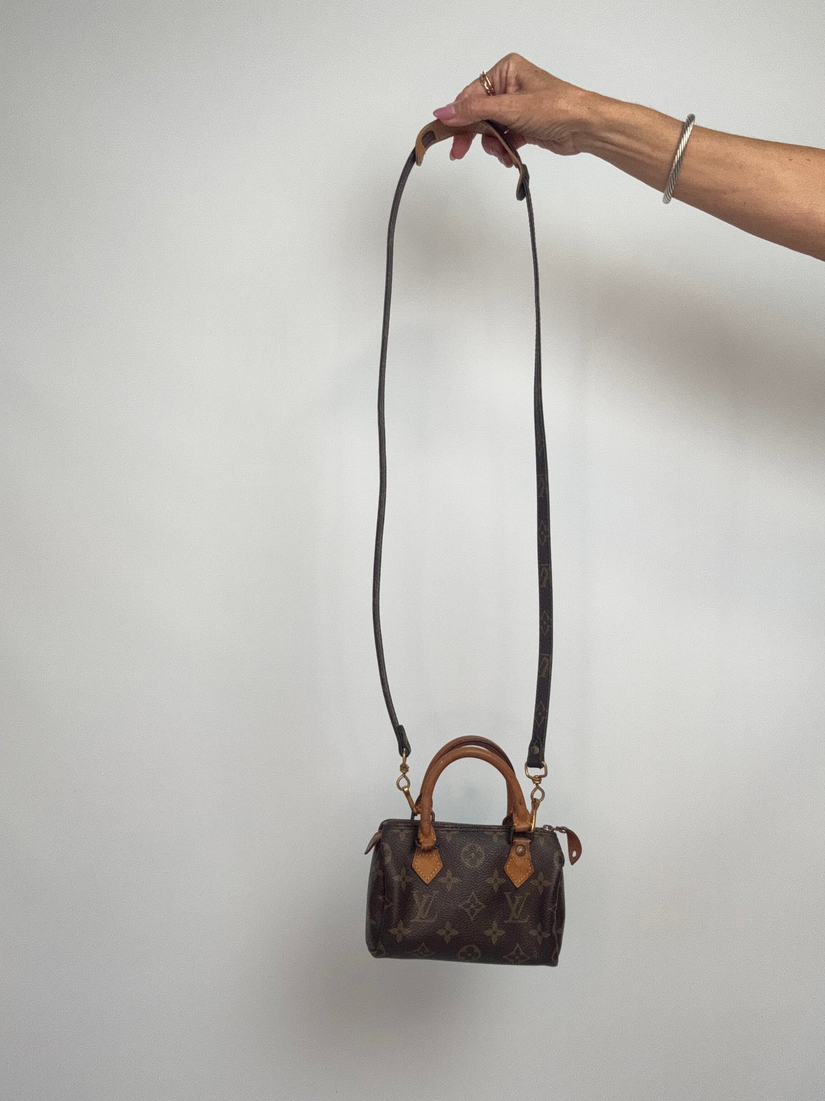 Louis Vuitton 1991 Monogram Mini Speedy HL with Shoulder Strap