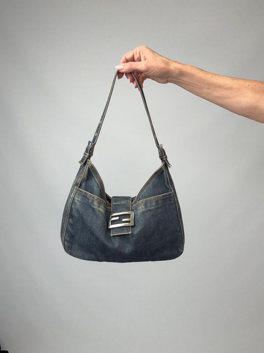 Fendi Denim Baguette-Vintage