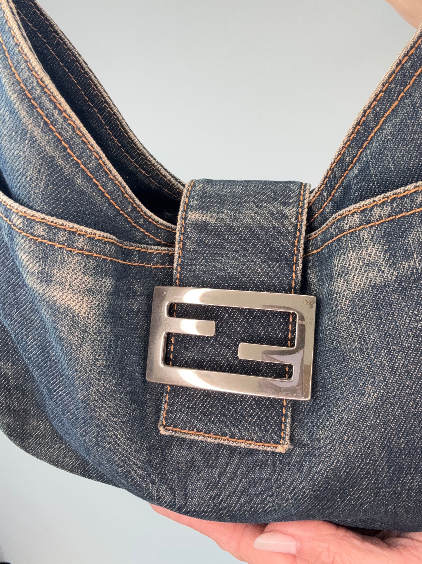 Fendi Denim Baguette-Vintage