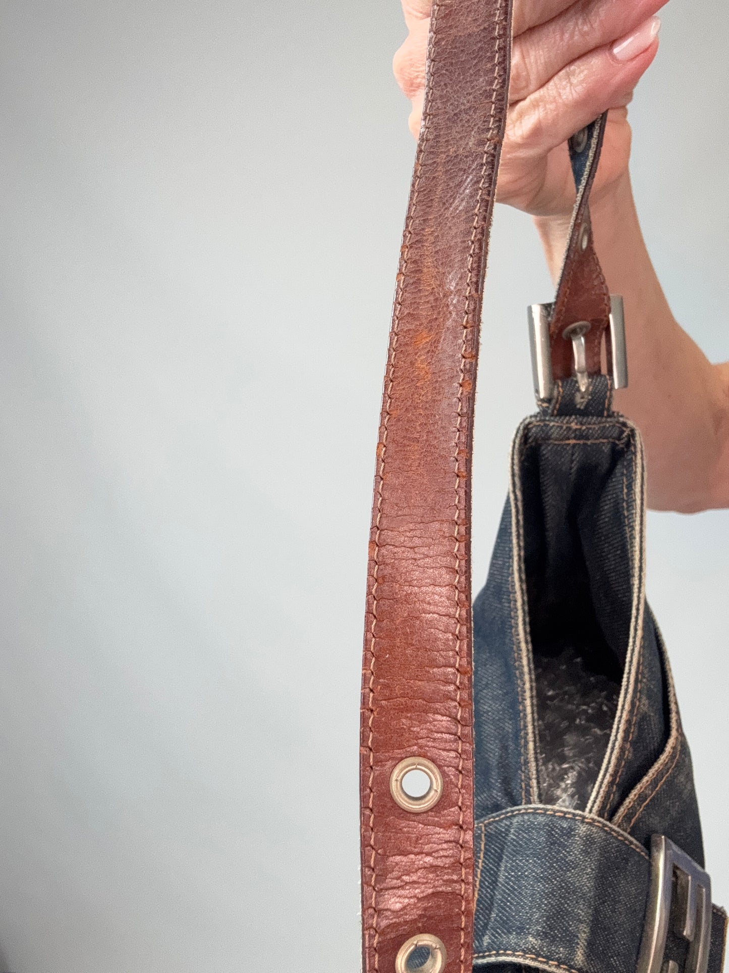 Fendi Denim Baguette-Vintage