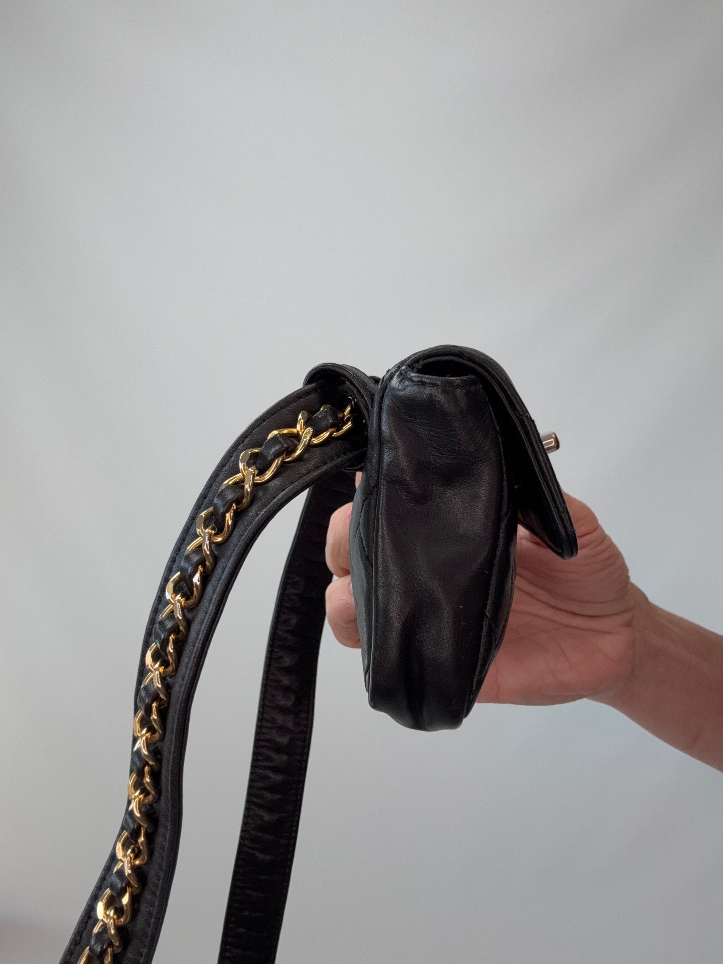 Chanel Vintage Turn Lock Belt Bag