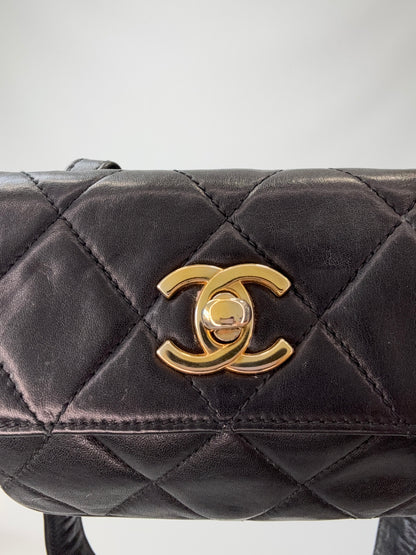 Chanel Vintage Turn Lock Belt Bag