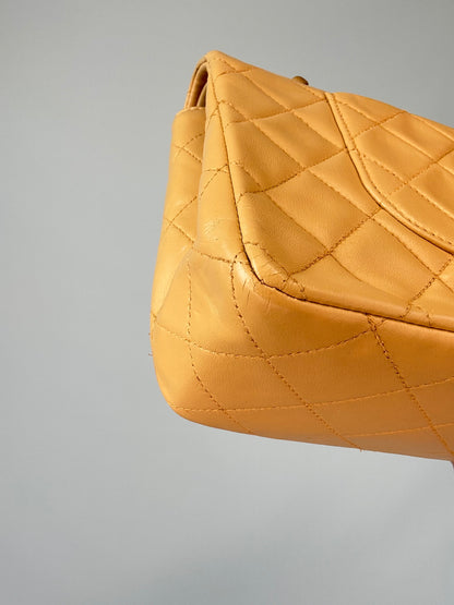 Chanel Vintage  Medium Double Flap Biege