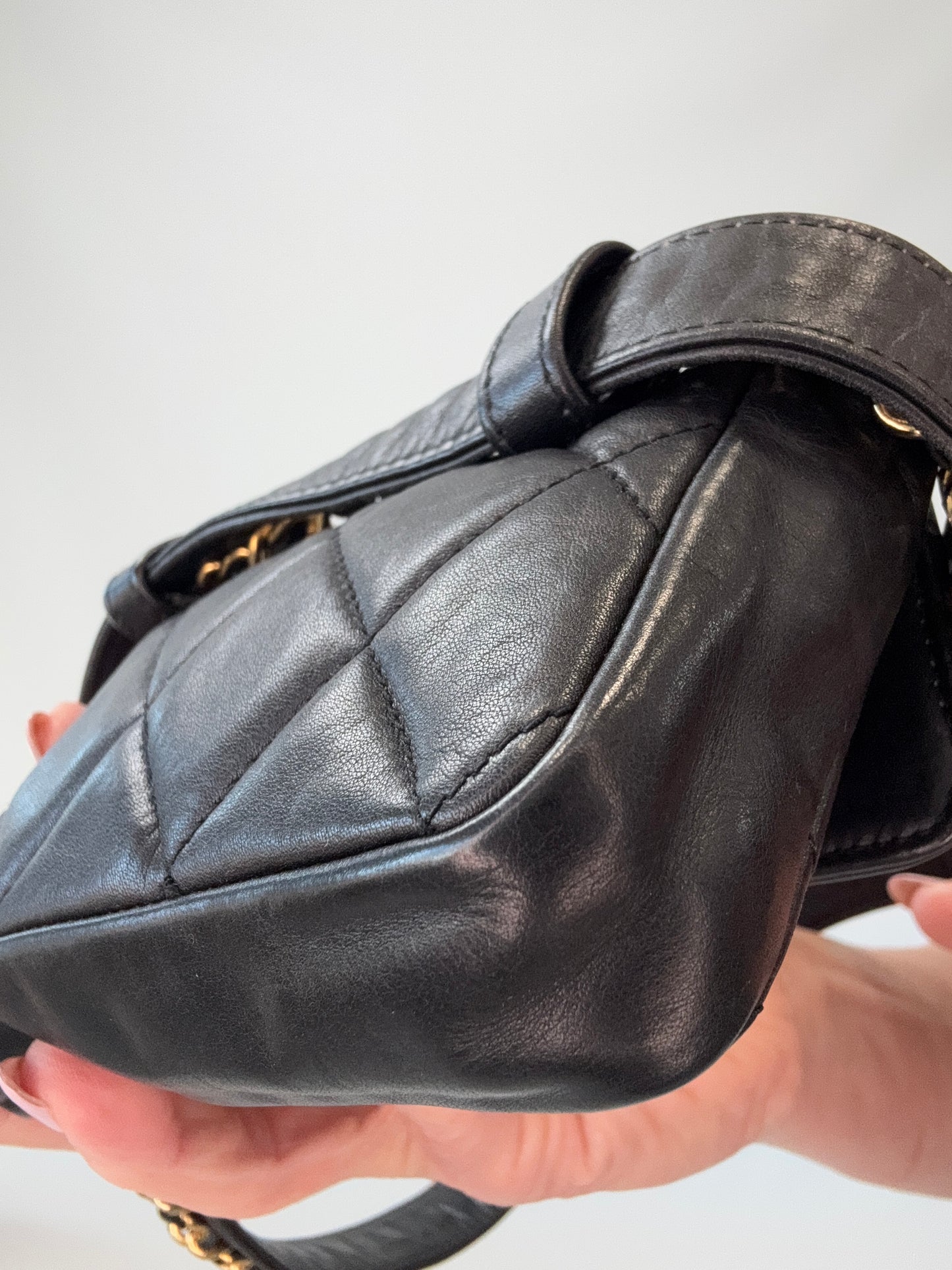 Chanel Vintage Turn Lock Belt Bag