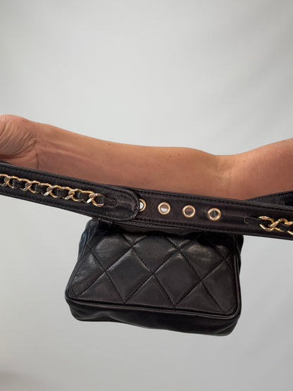 Chanel Vintage Turn Lock Belt Bag