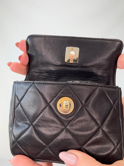 Chanel Vintage Turn Lock Belt Bag