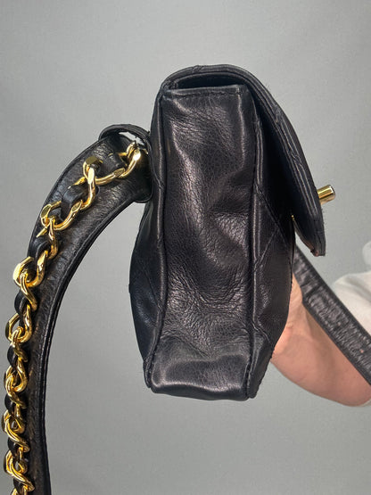 Chanel VIntage Chain Belt Bag -Black