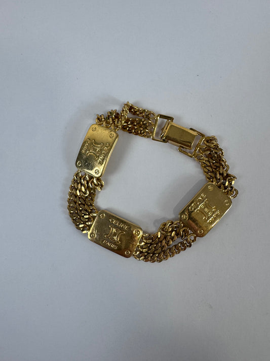 Celine Vintage Link Triomphe Braclet
