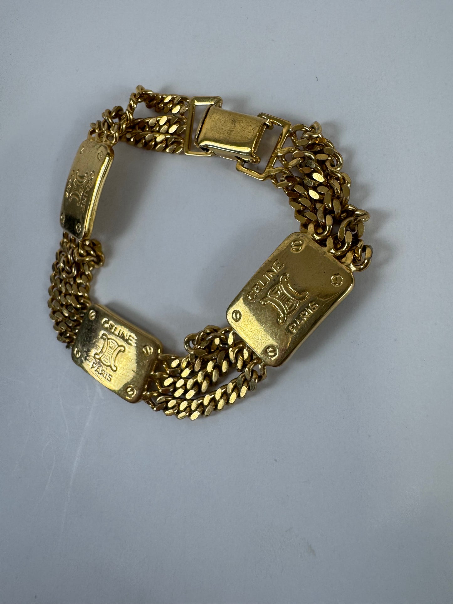 Celine Vintage Link Triomphe Braclet