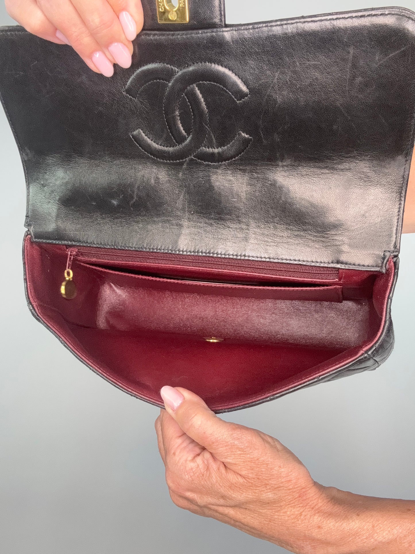 Chanel Parent Child Matrasse Kelly Flap Bag Set