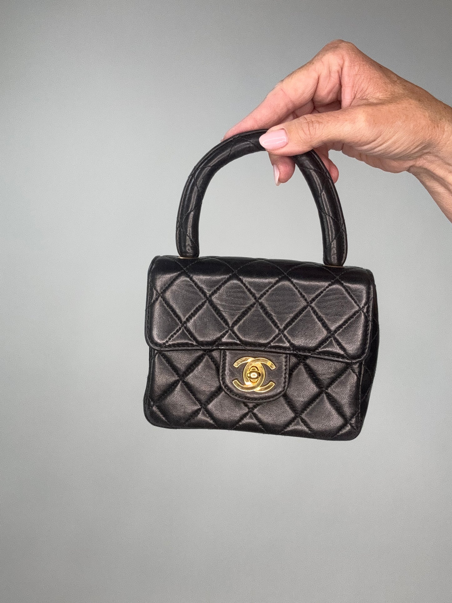 Chanel Parent Child Matrasse Kelly Flap Bag Set
