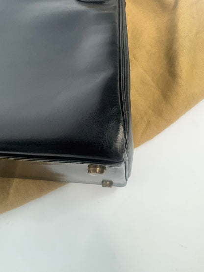 Hermes Vintage Kelly 28 Box Calfskin Leather Gold Hardware