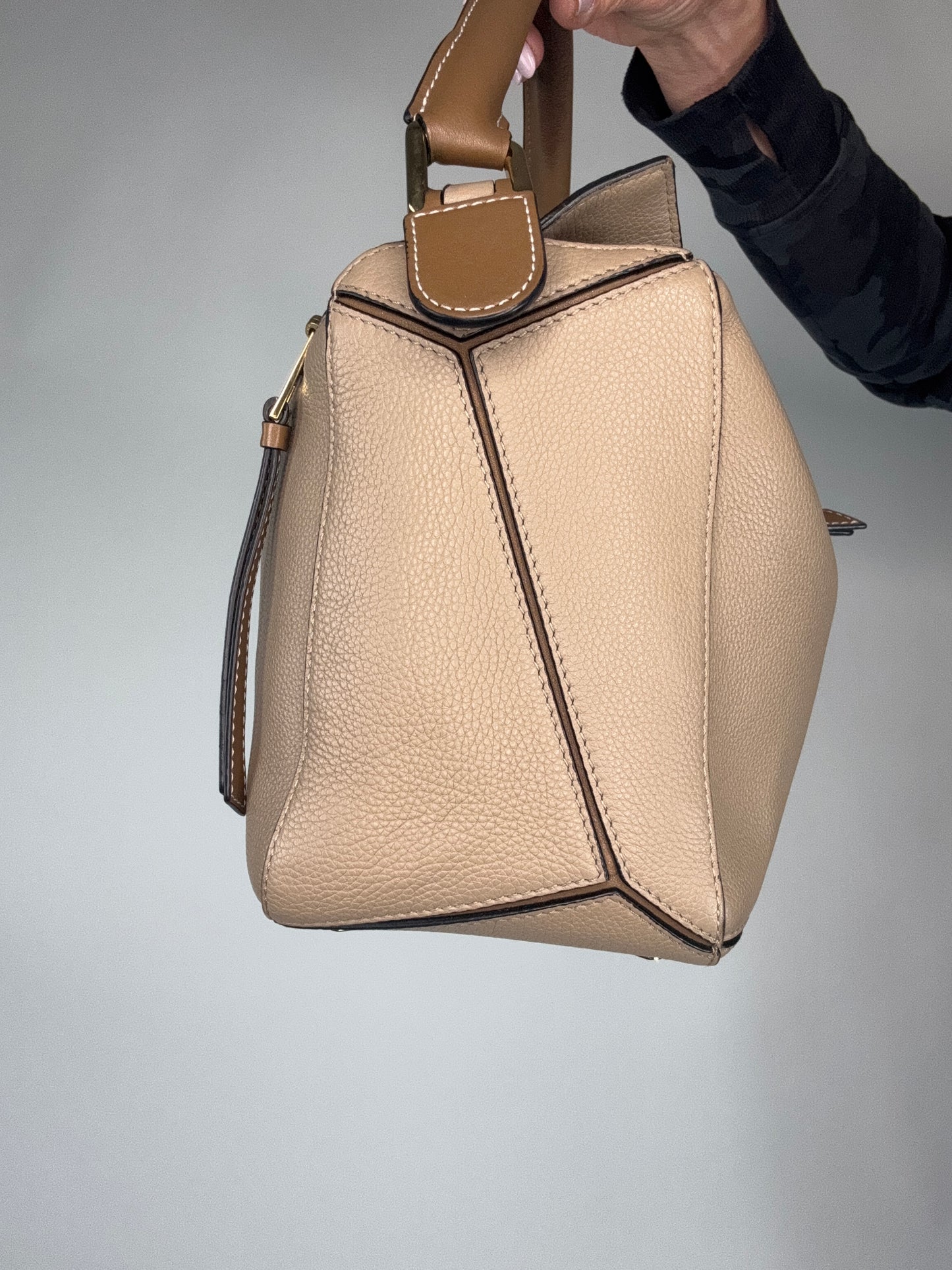 Loewe Puzzle Medium Grained Leather Two Way Bag