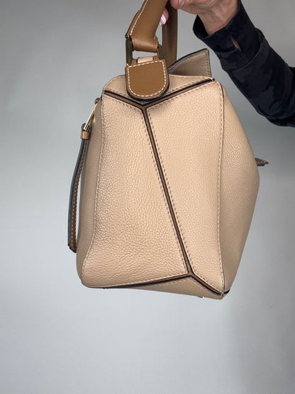 Loewe Puzzle Medium Grained Leather Two Way Bag