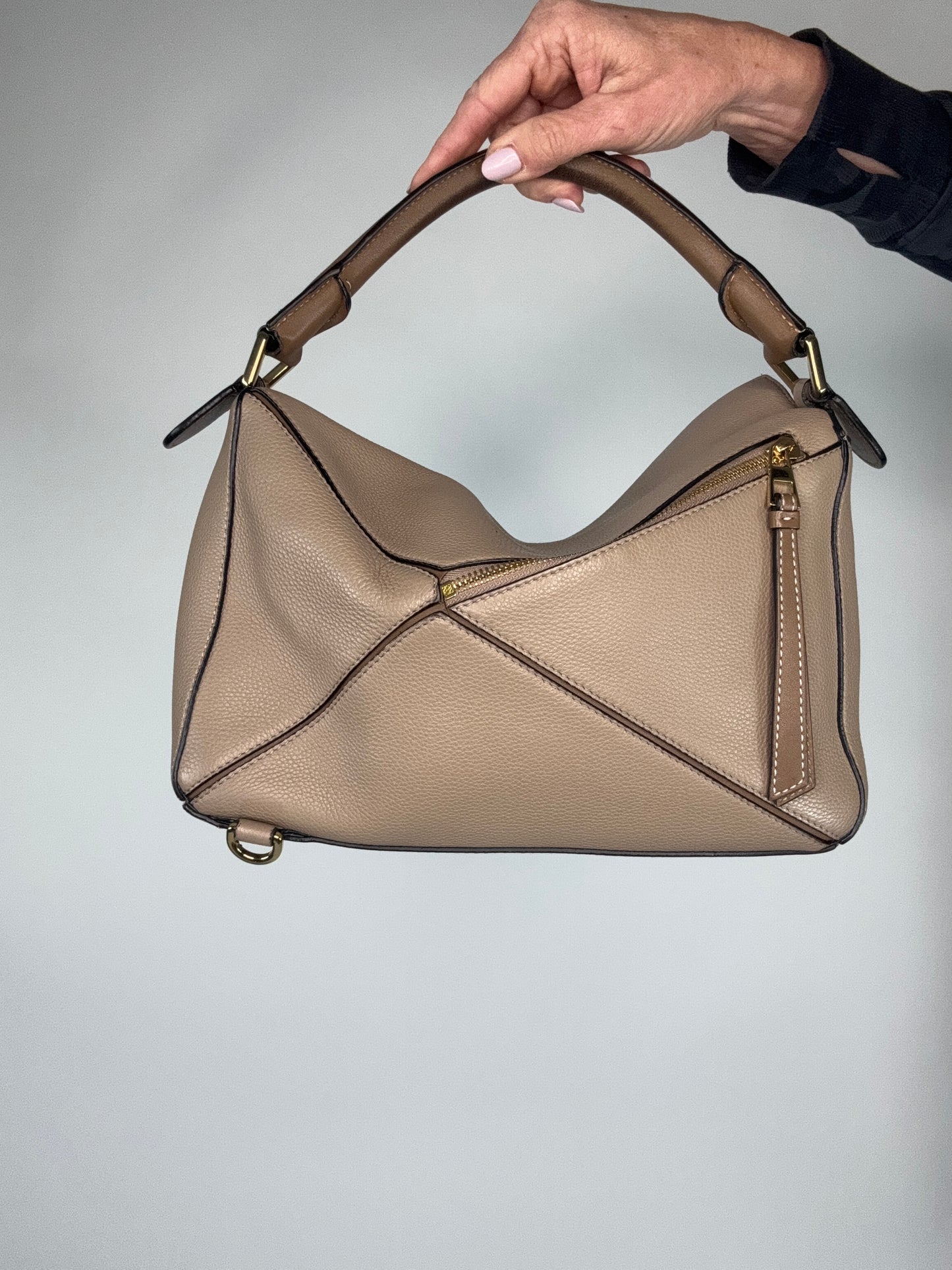 Loewe Puzzle Medium Grained Leather Two Way Bag