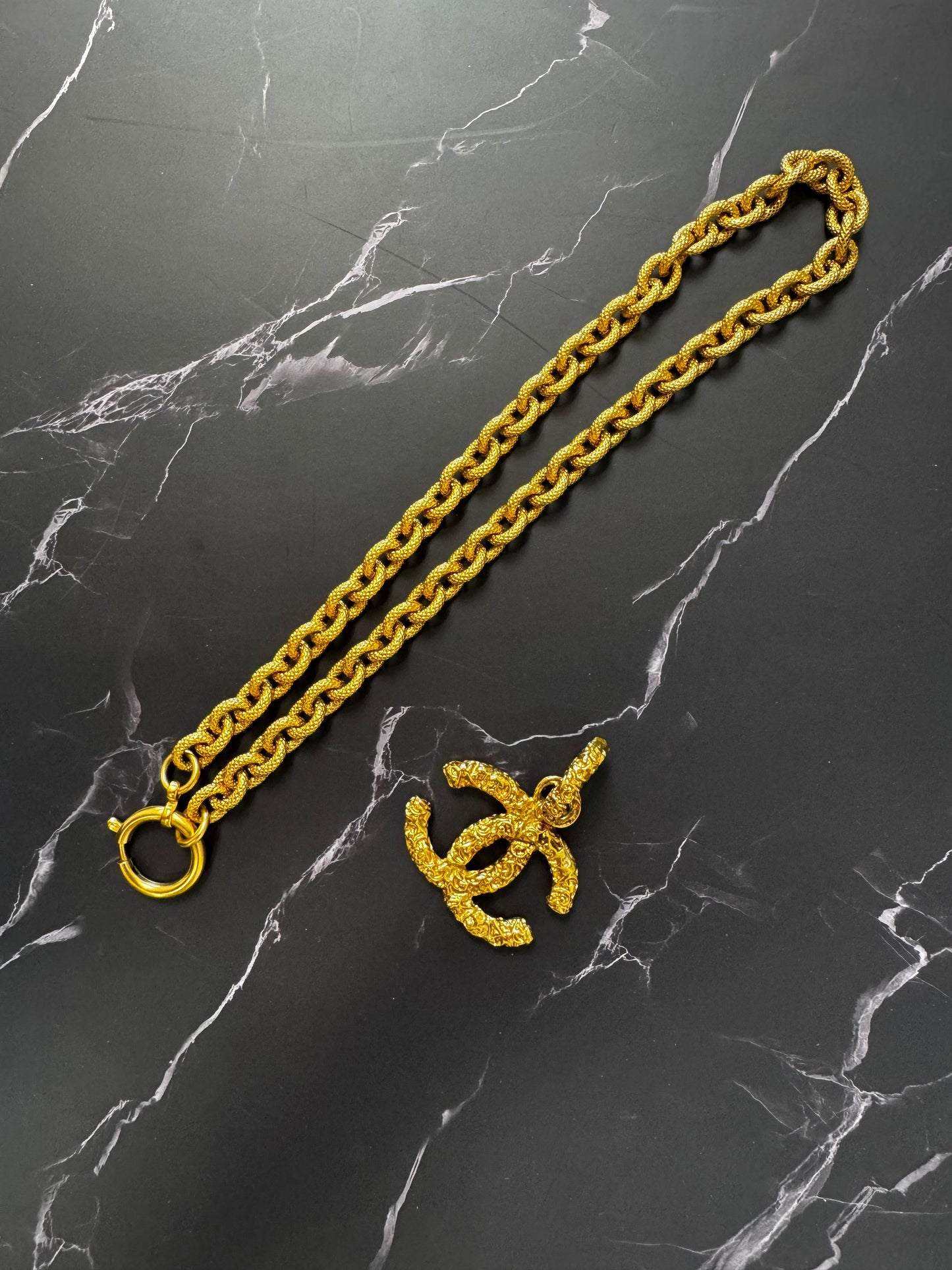 Chanel Vintage CoCo LAVA Pendant
