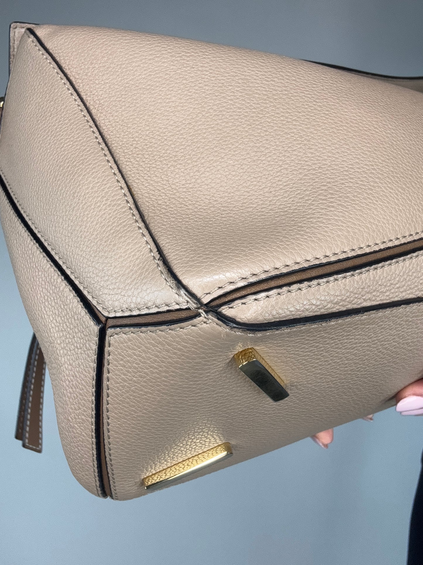 Loewe Puzzle Medium Grained Leather Two Way Bag