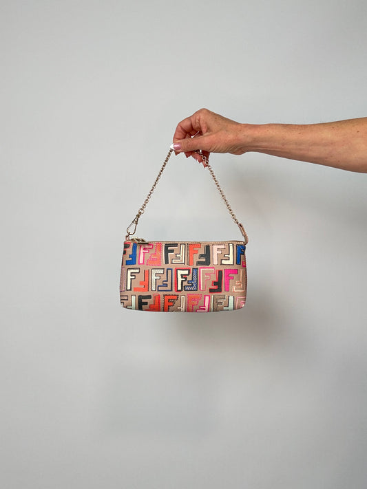 Fendi Spalmati Multi Color Pochette