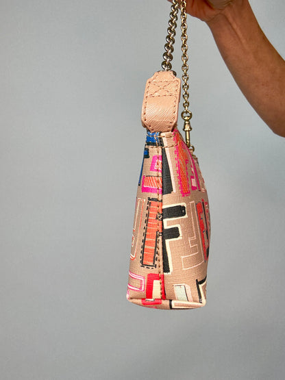 Fendi Spalmati Multi Color Pochette