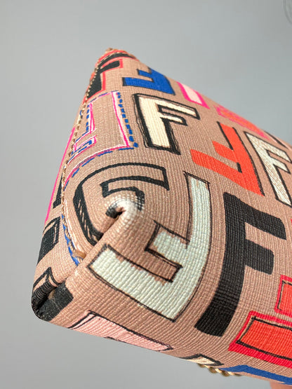 Fendi Spalmati Multi Color Pochette