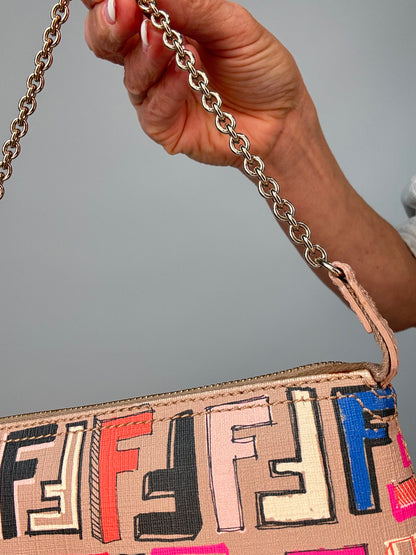 Fendi Spalmati Multi Color Pochette