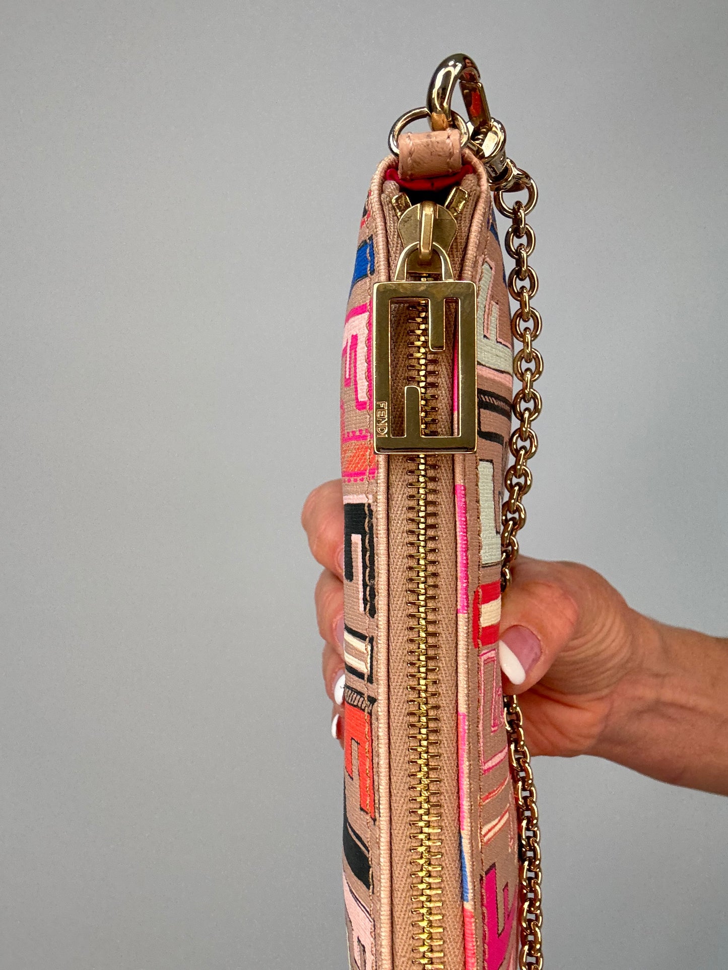 Fendi Spalmati Multi Color Pochette