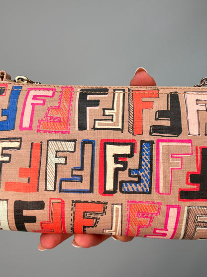 Fendi Spalmati Multi Color Pochette